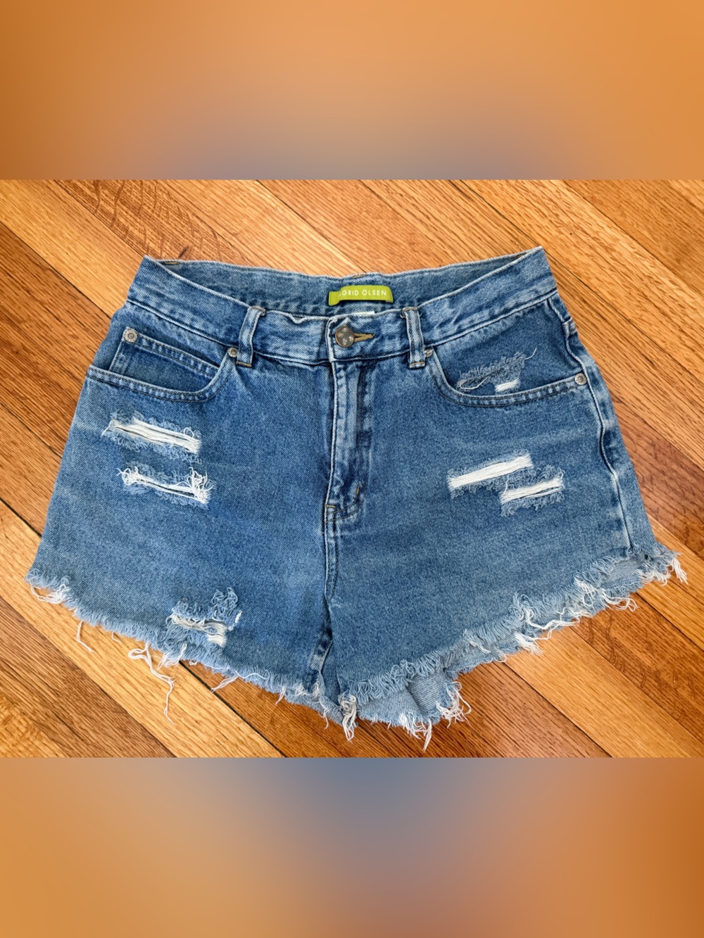 Vintage cutoff denim shorts